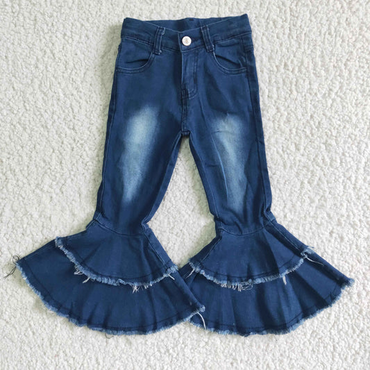 Dark Blue Bell bottom Jeans