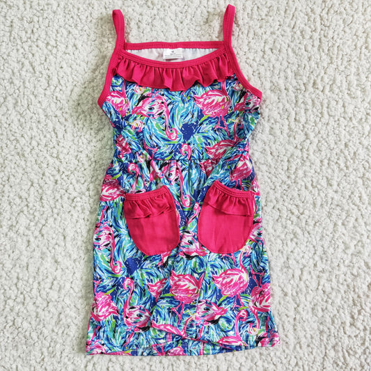 Purple With Pocket Girl Skirt