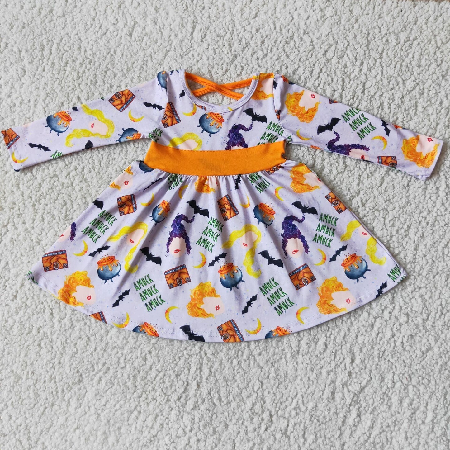 Halloween Purple Cartoon big skirt