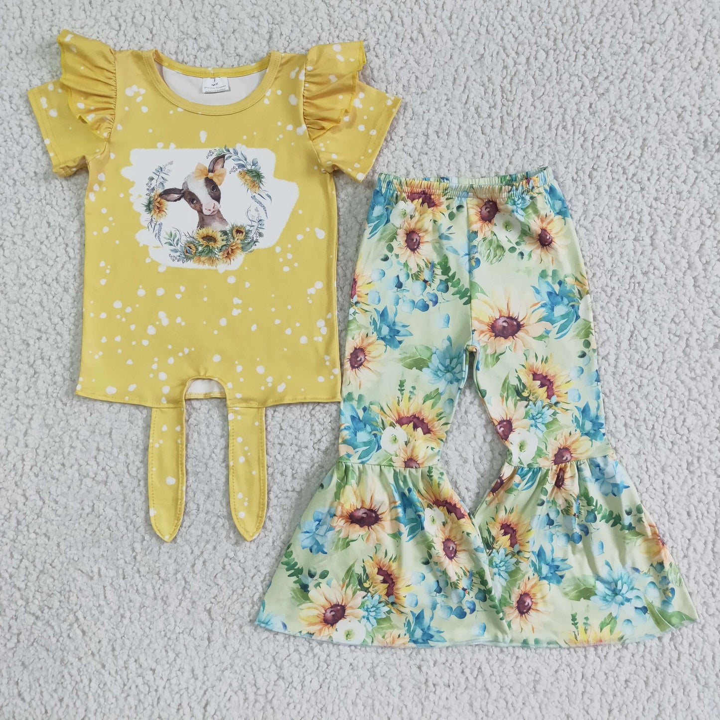 Sunflowers Cow Summer Set