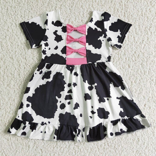 Cow With Bow Girl Big Skirt