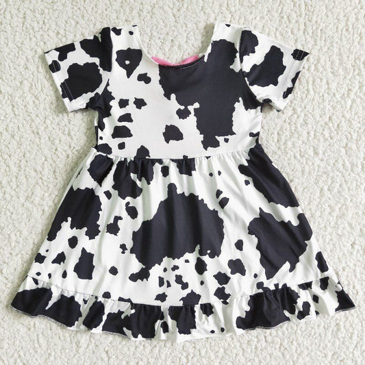 Cow With Bow Girl Big Skirt