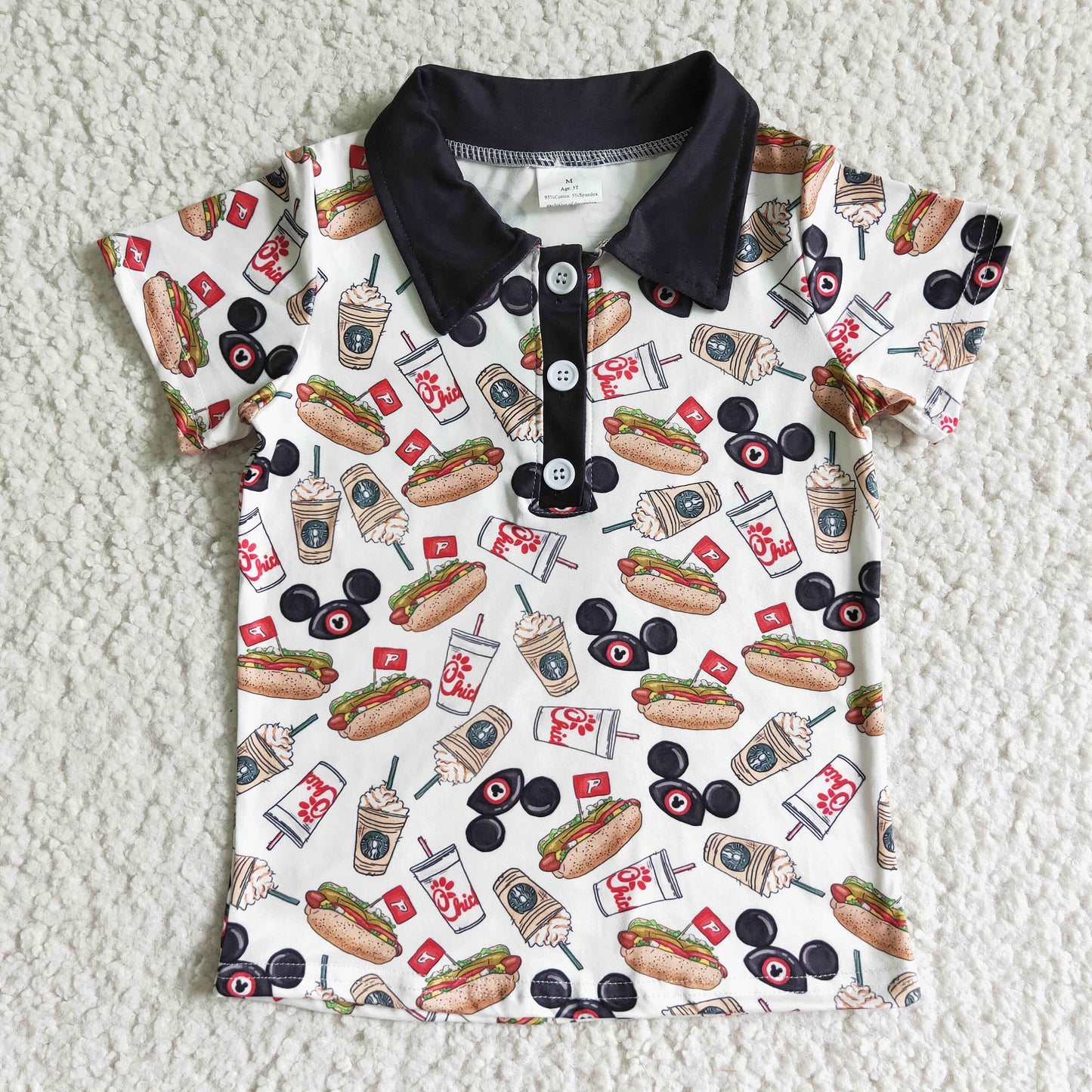Cute Cartoon Boy Shirt