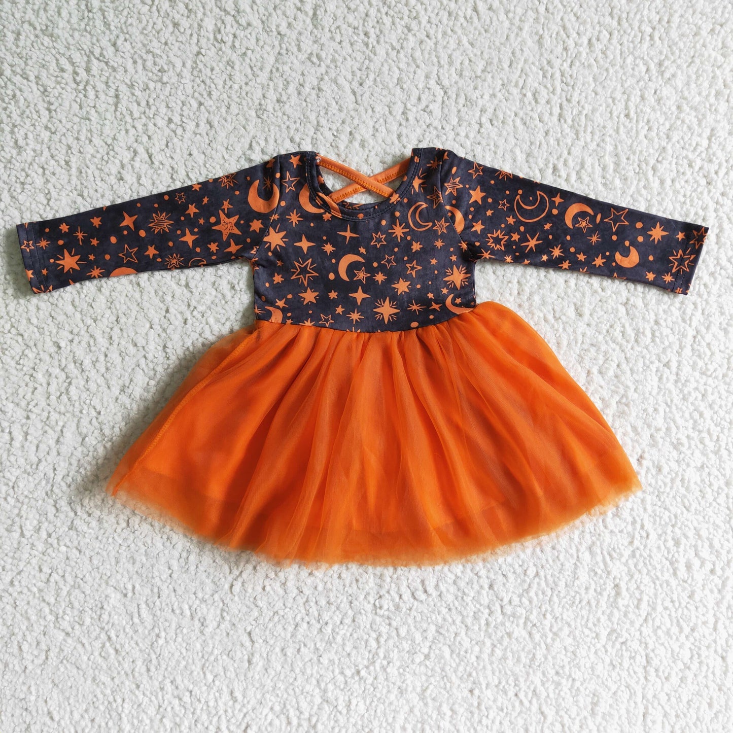 Halloween Moon Star Print Girl tutu Dress