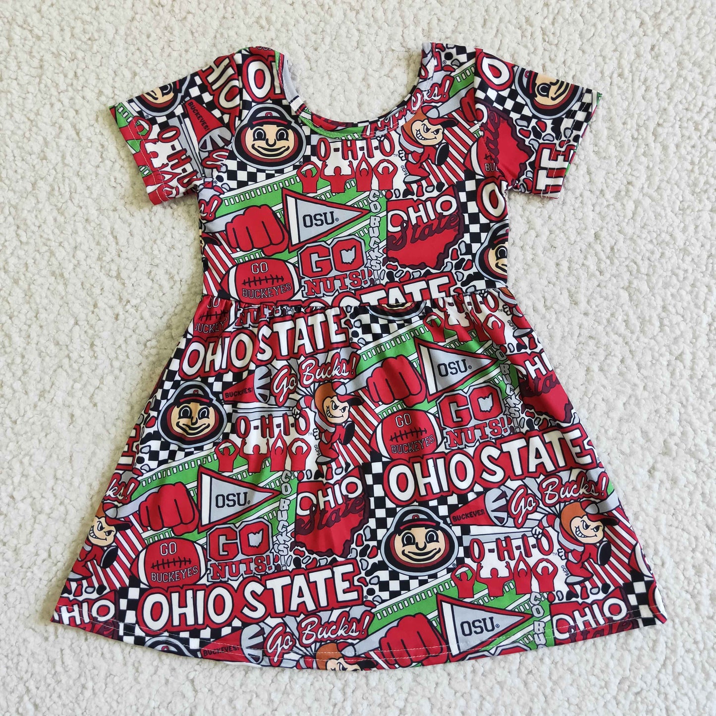 Red Cartoon Short Girl Skirt
