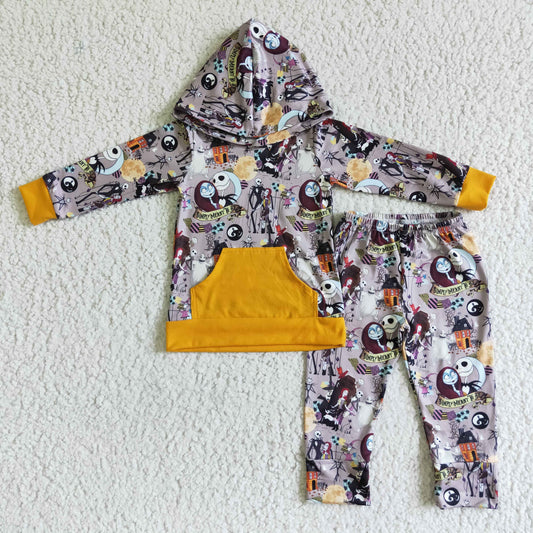 Halloween Cartoon boy Jogger Outfit