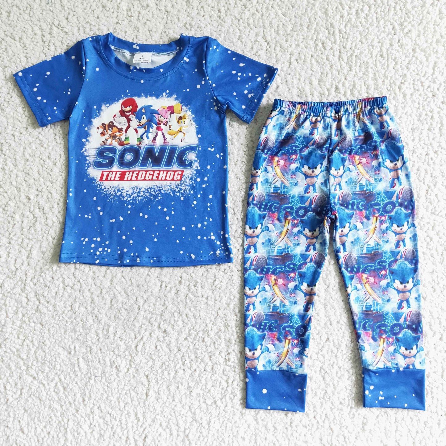 Blue Cartoon Boy Set