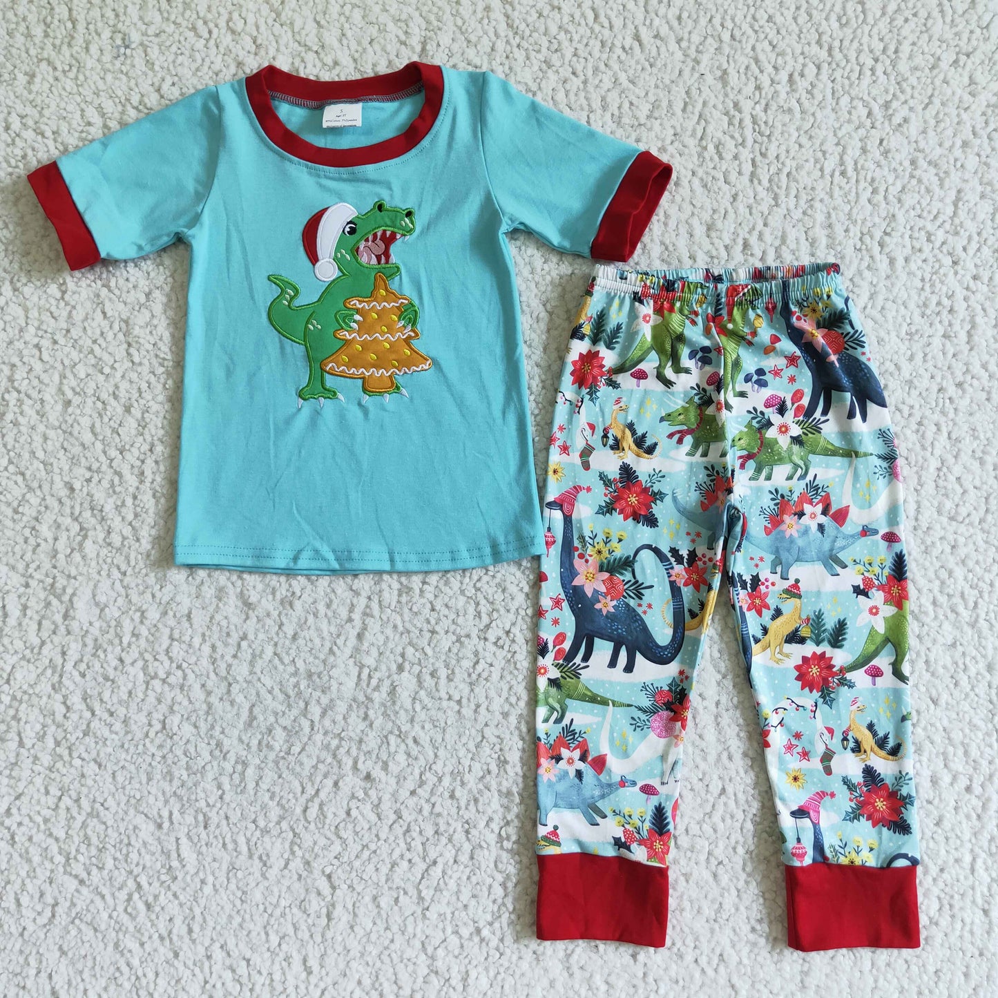 Blue Dinosaur Flower Outfits
