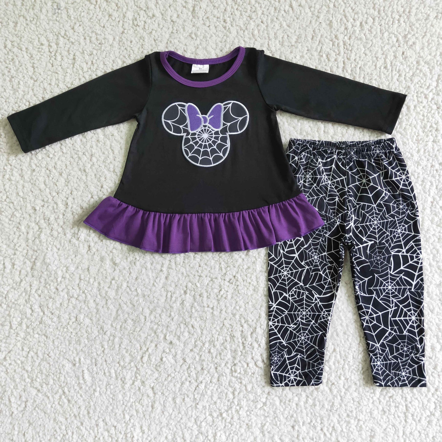 halloween Purple Pants Girl Outfits