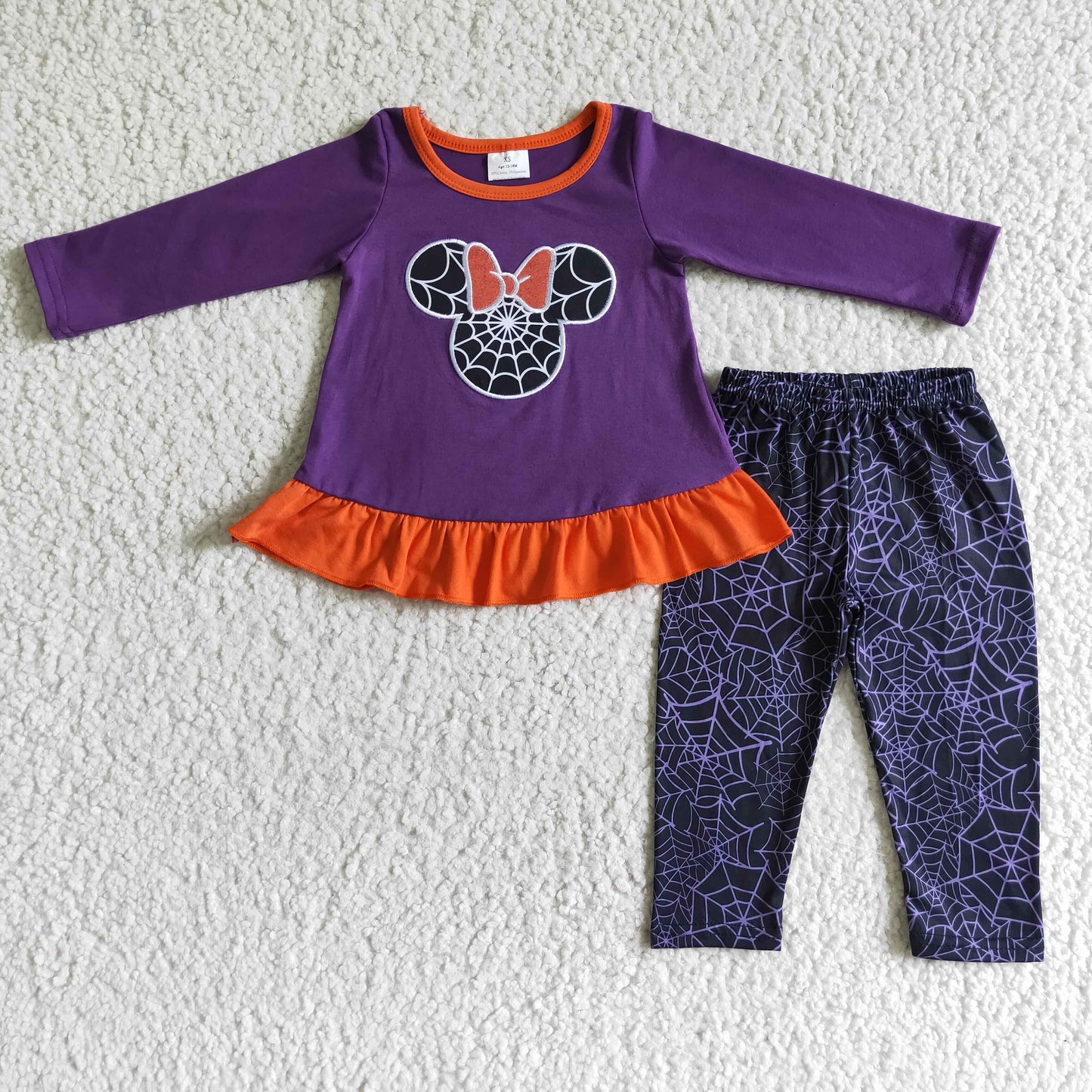 halloween Purple Cartoon Girls Outfits