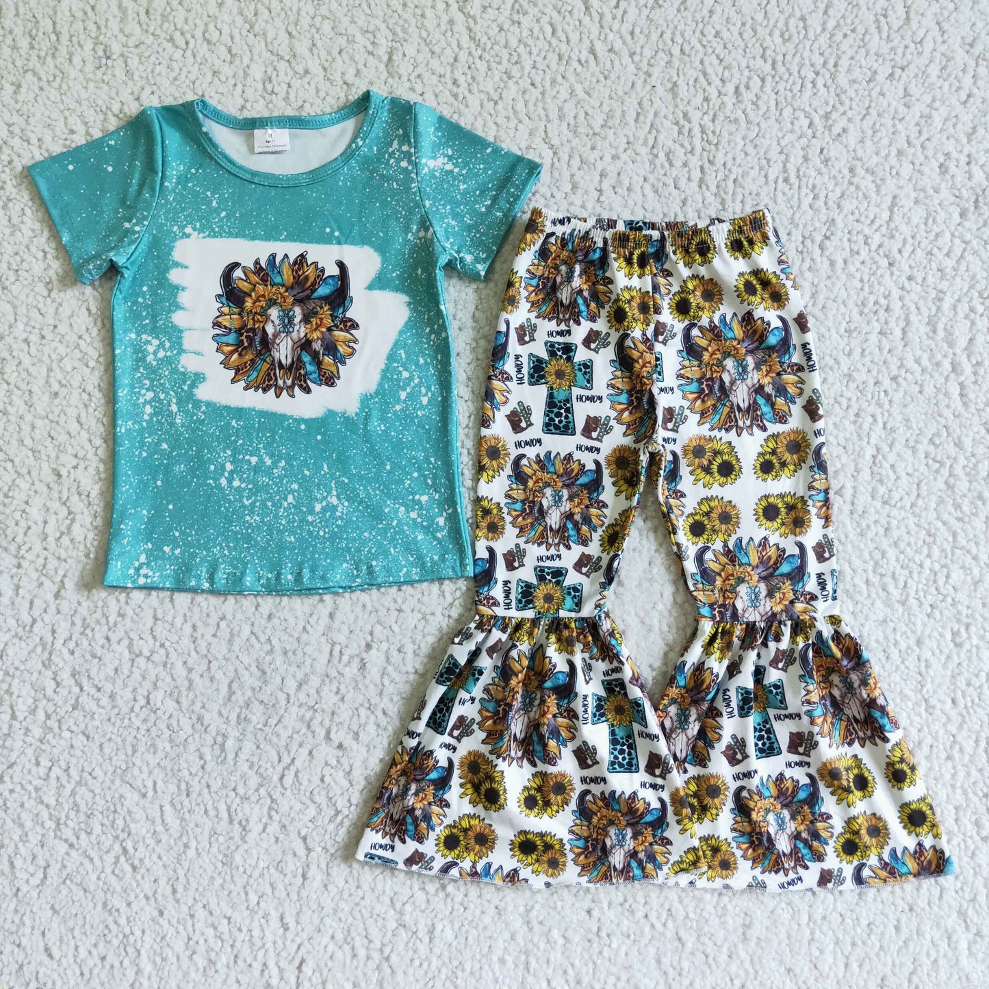 Blue SunFlower Cow Outfits