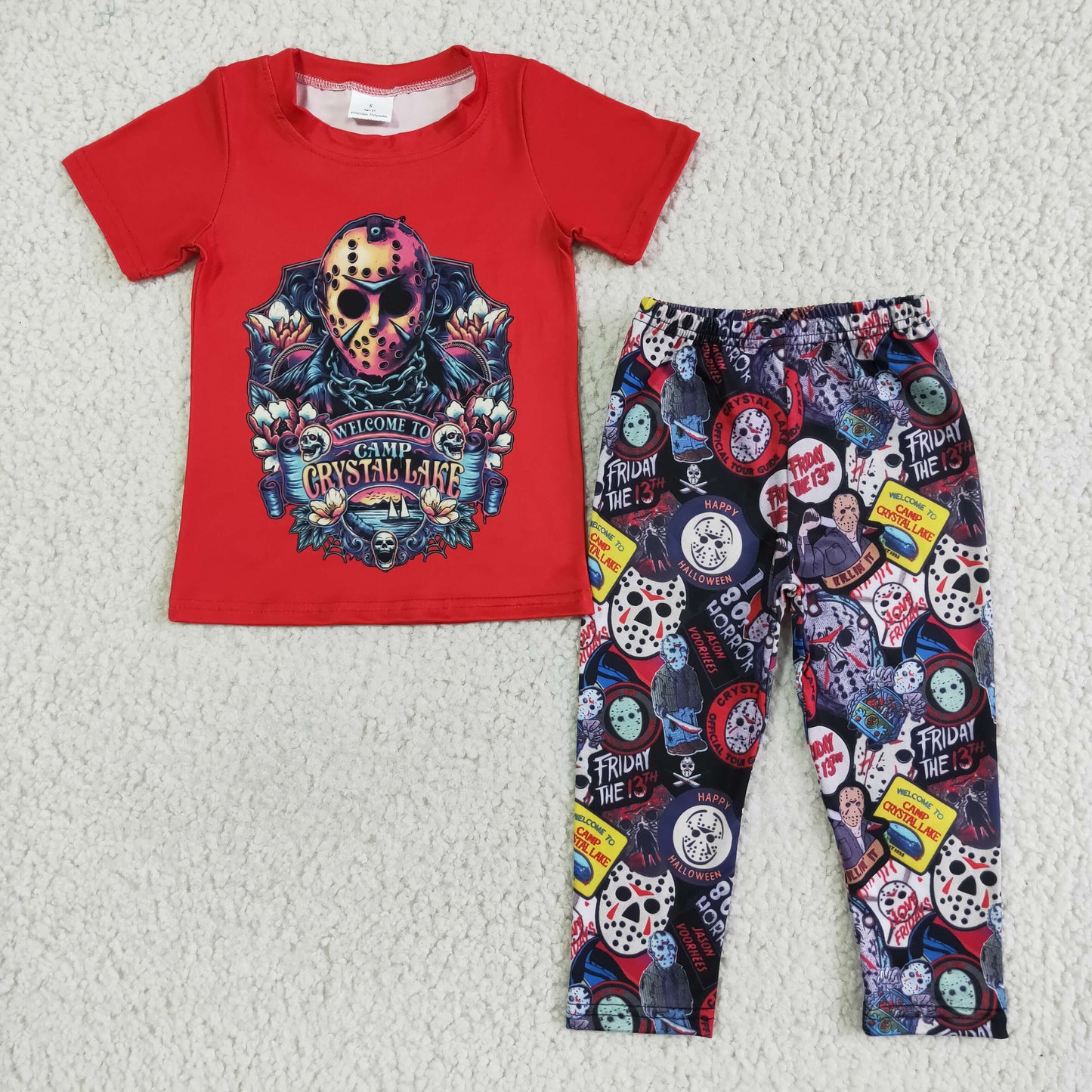 Red Mask Pattern Outfits