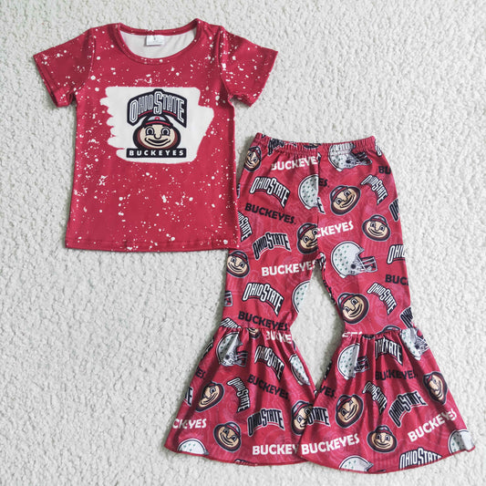 Red Cartoon Pattern Outfits