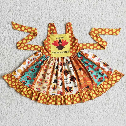 Thanksgiving Turkey Twirl Dress Dress