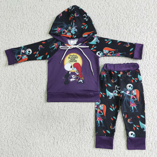 Halloween Cartoon Purple Pant Jogger Outfit