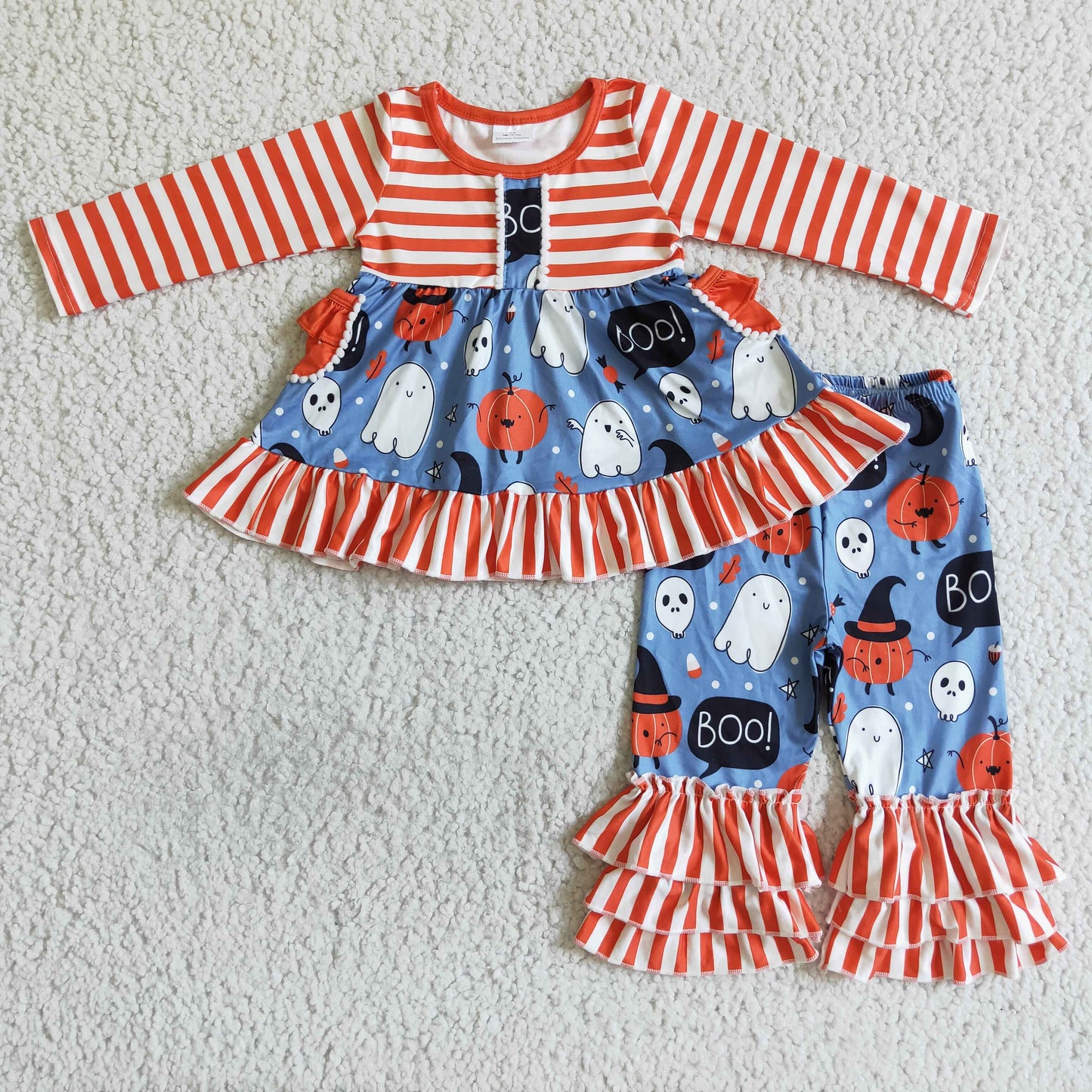 Halloween Orange Stripes Pant Jogger Outfit