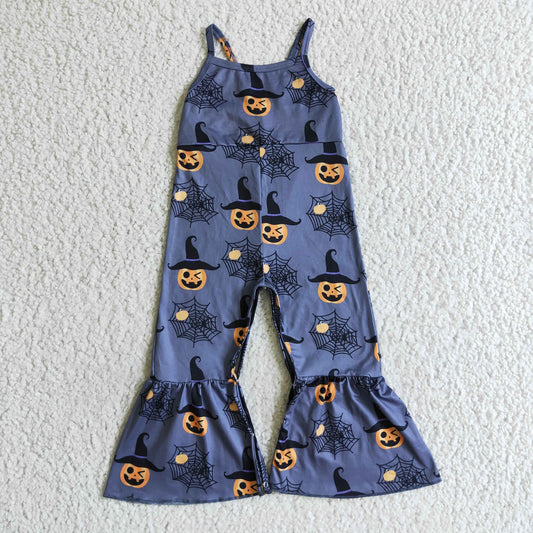 Halloween Pumpkin Girls Jumpsuit