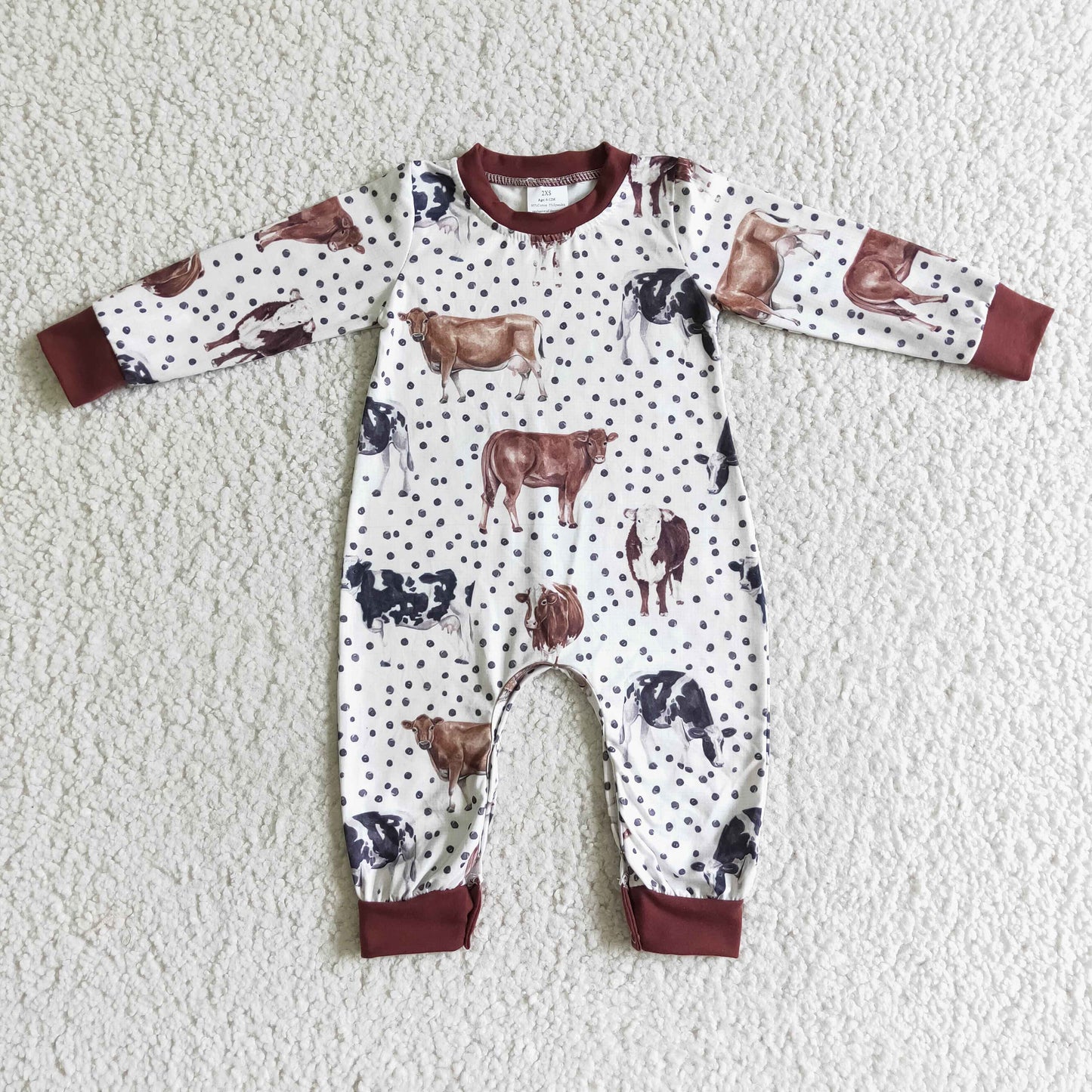 Animal Print Boy Romper