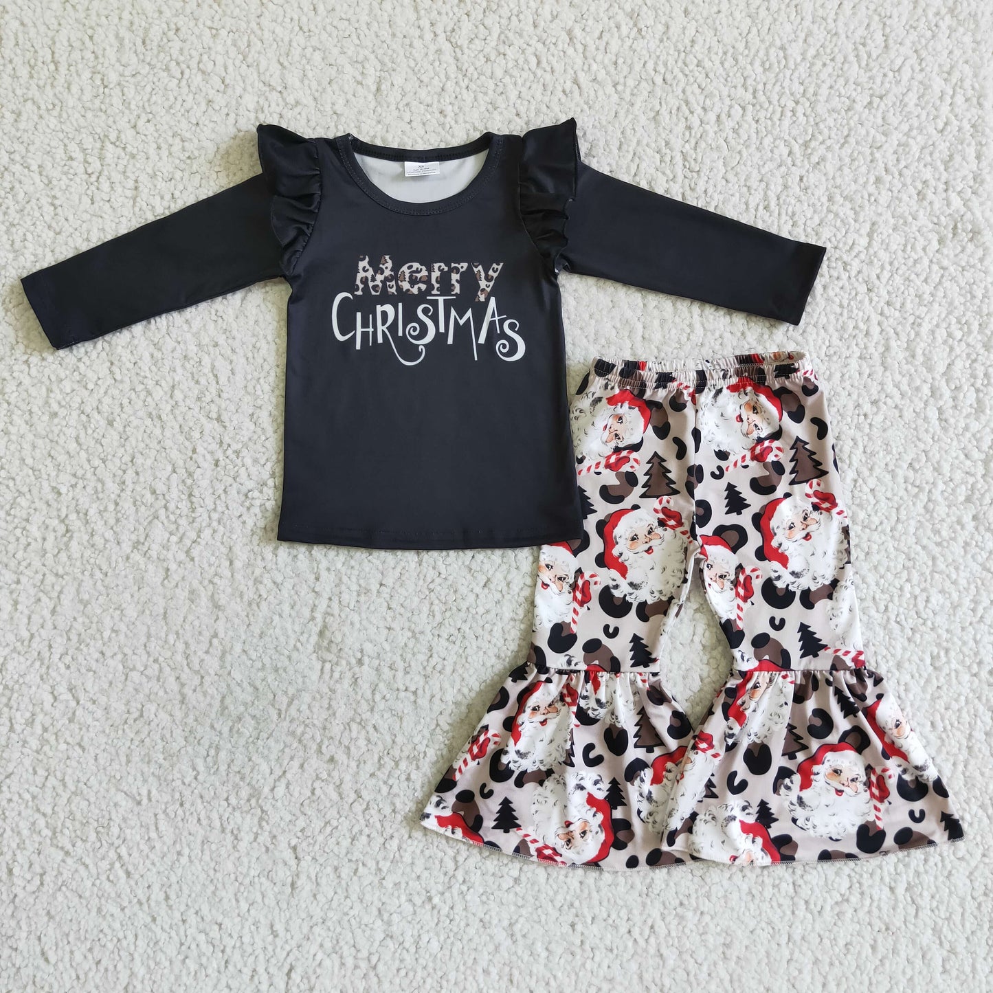 Christmas Black Santa Girls Outfits