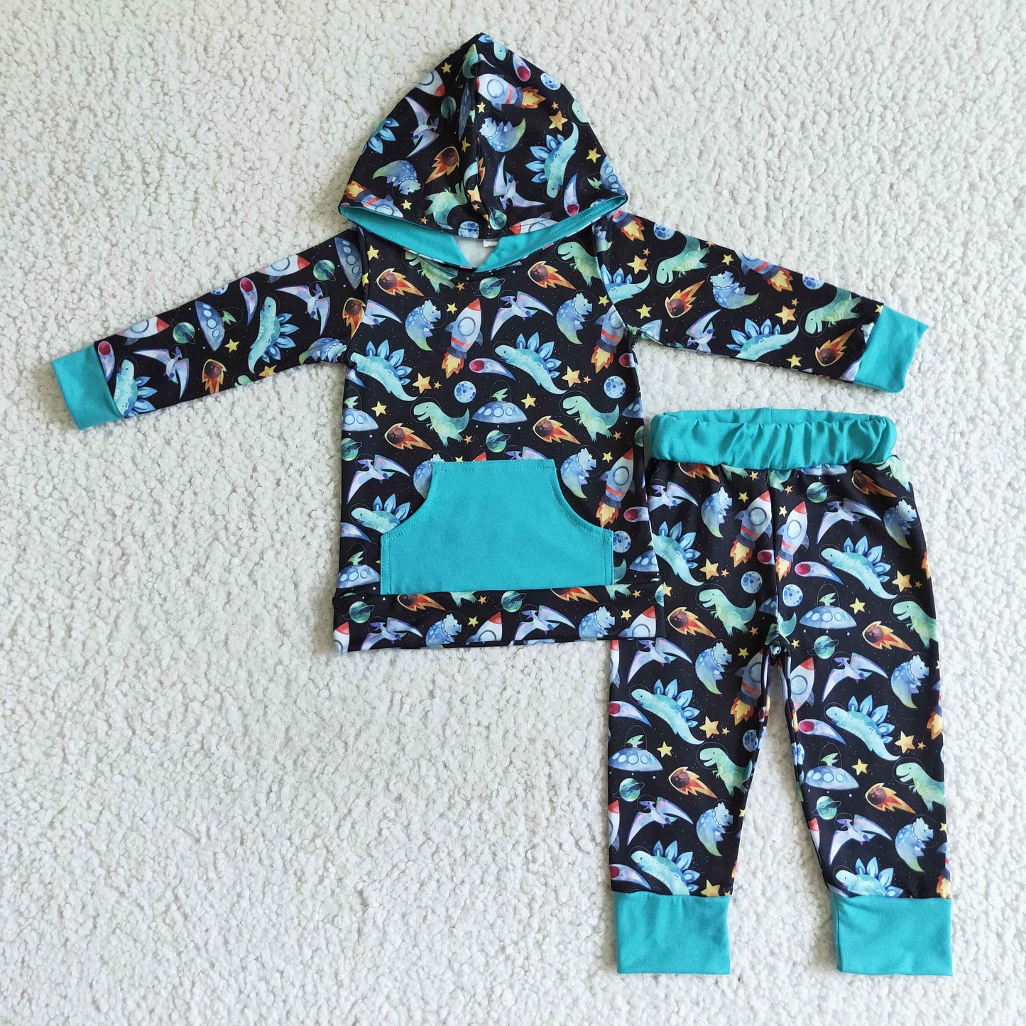 Blue Dinosaur Jogger Outfit