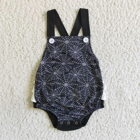 Halloween Black Baby Romper