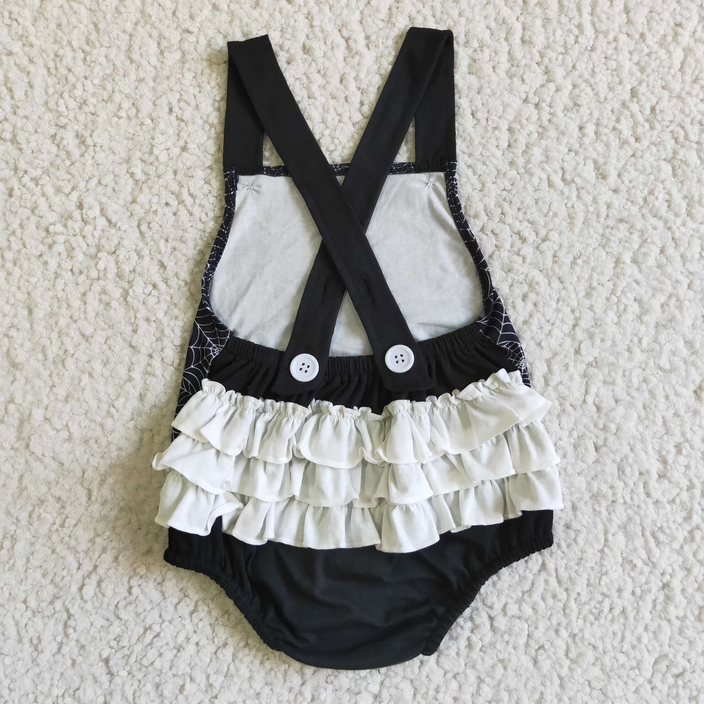 Halloween Black Baby Romper