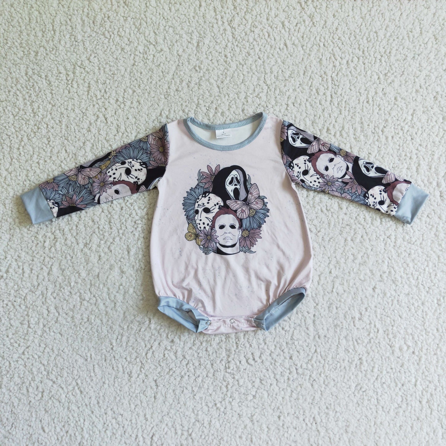Flowers Cartoon baby long sleeves romper