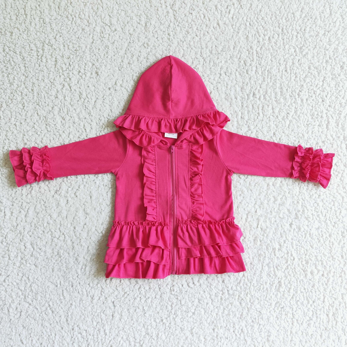 Pink Cotton Girls Jacket