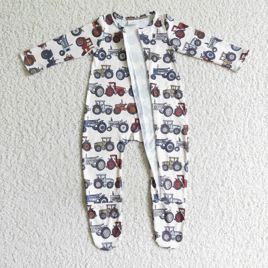 Car Romper With zipper