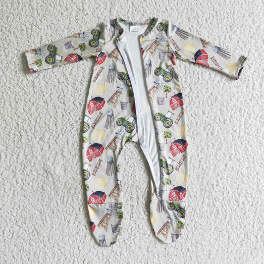 Animal Baby Romper With zipper