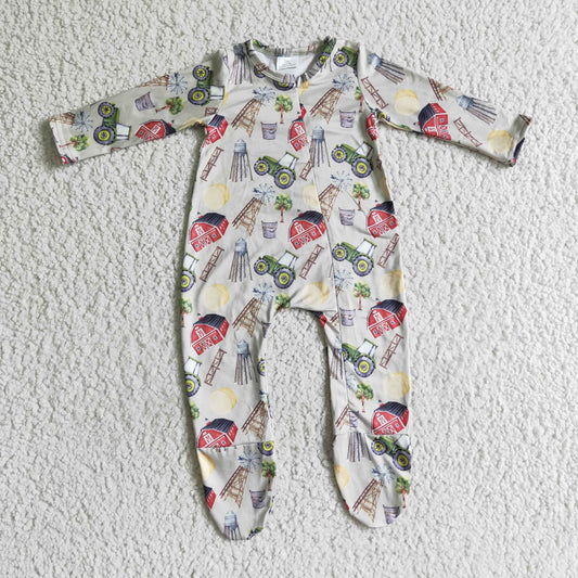 Animal Baby Romper With zipper