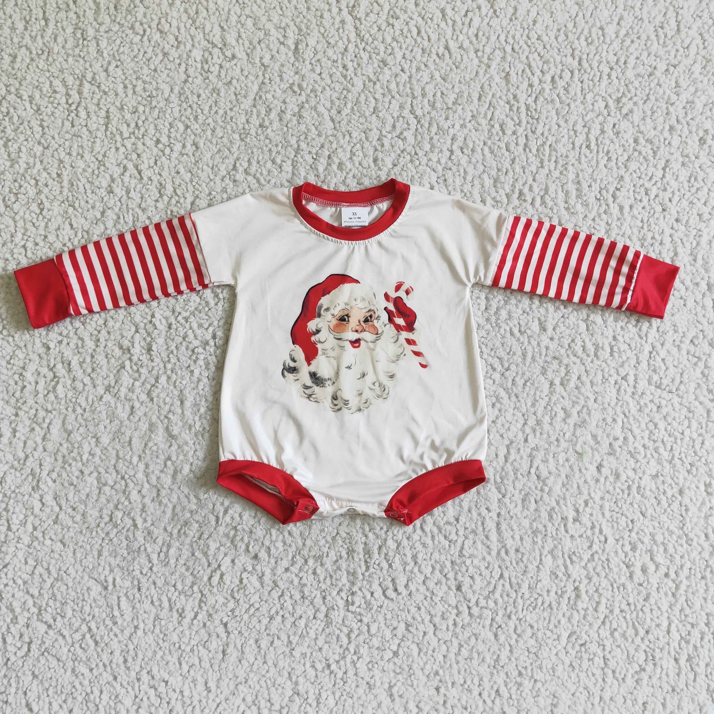 Christmas Santa baby long sleeves romper