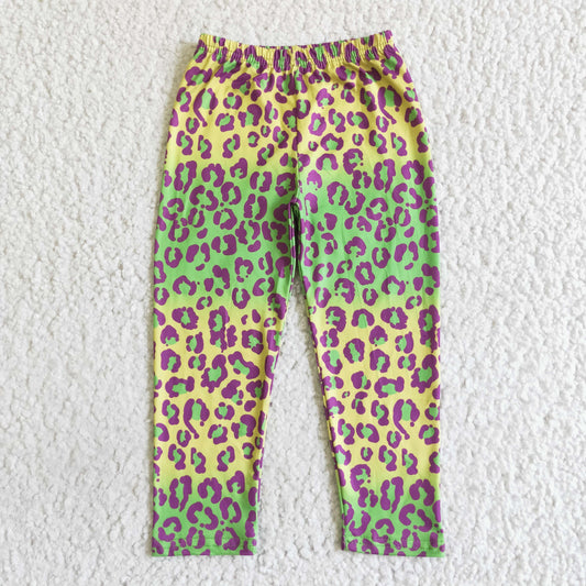 LEOPARD COLORFUL LEGGING GIRL'S PANTS