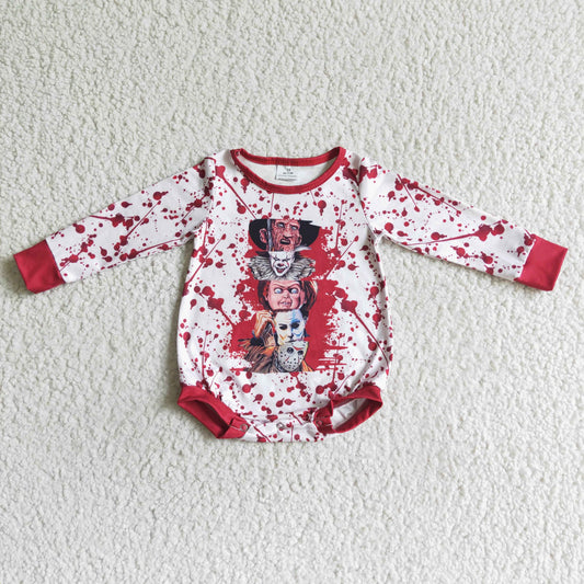 Halloween Red Cartoon long sleeves romper