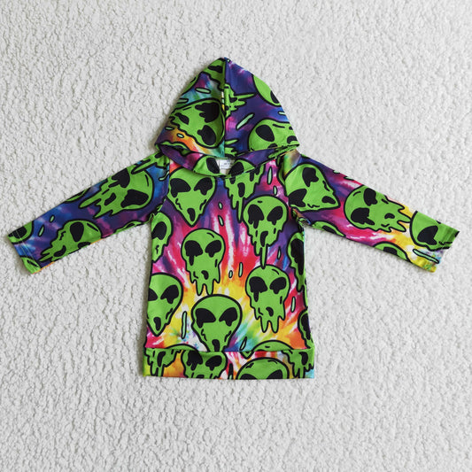 Halloween Green Cartoon hooded