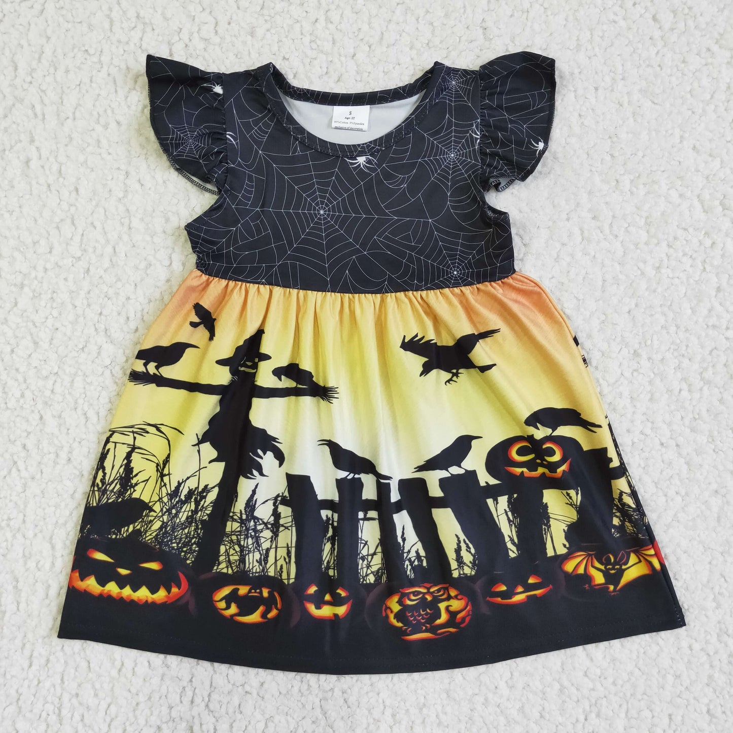 Halloween Cartoon Girls Dress