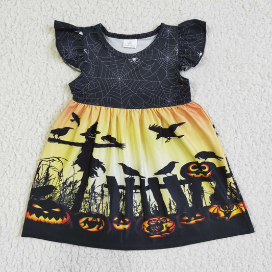 Halloween Cartoon Girls Dress