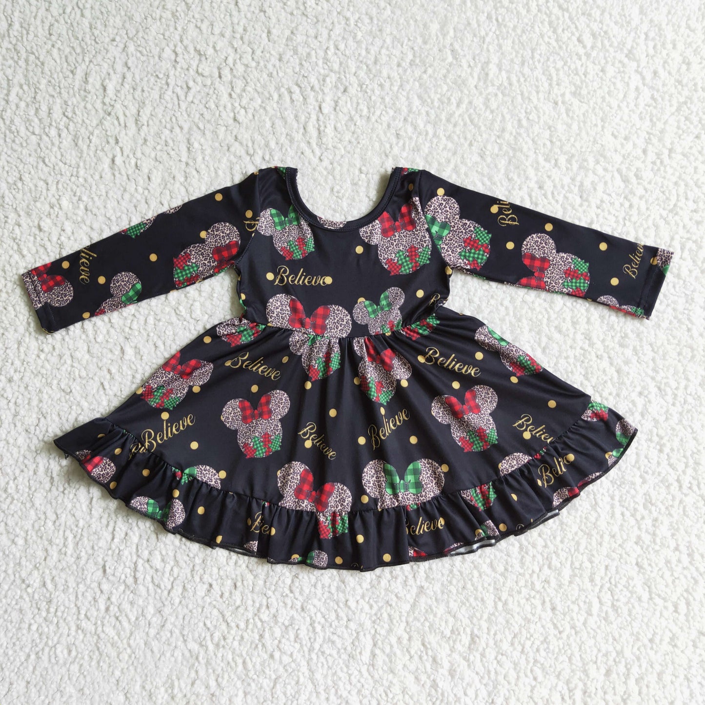 Christmas Cartoon Girls Big Skirt
