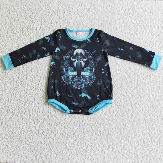 baby Black Cartoon long sleeves romper