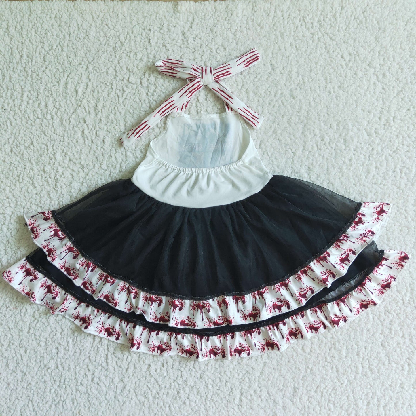 Halloween Black Cartoon Big Dress
