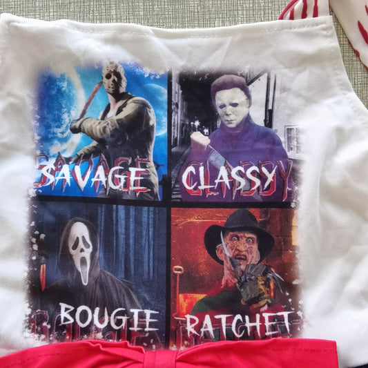 Halloween Black Cartoon Big Dress