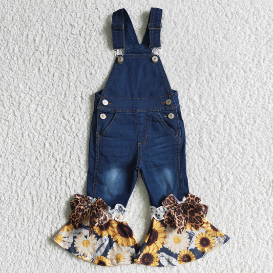 Sunflower jeans romper