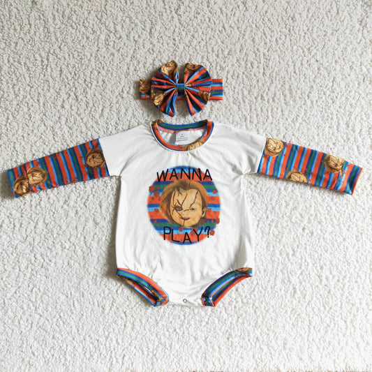 Halloween Cartoon baby long sleeves romper