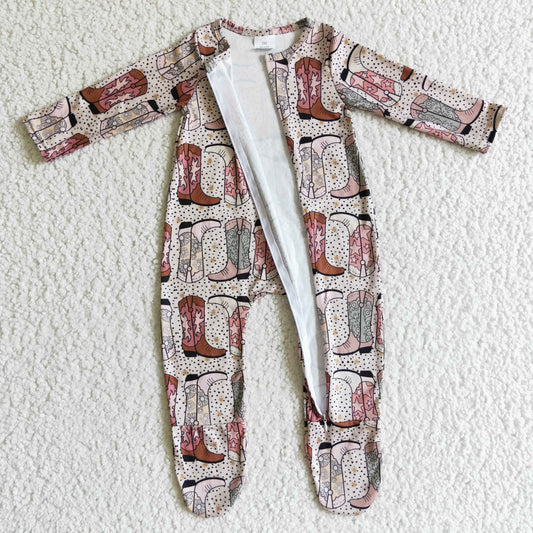 Boots Romper With zipper