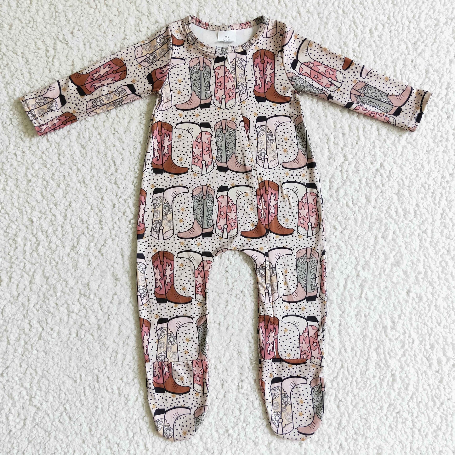 Boots Romper With zipper