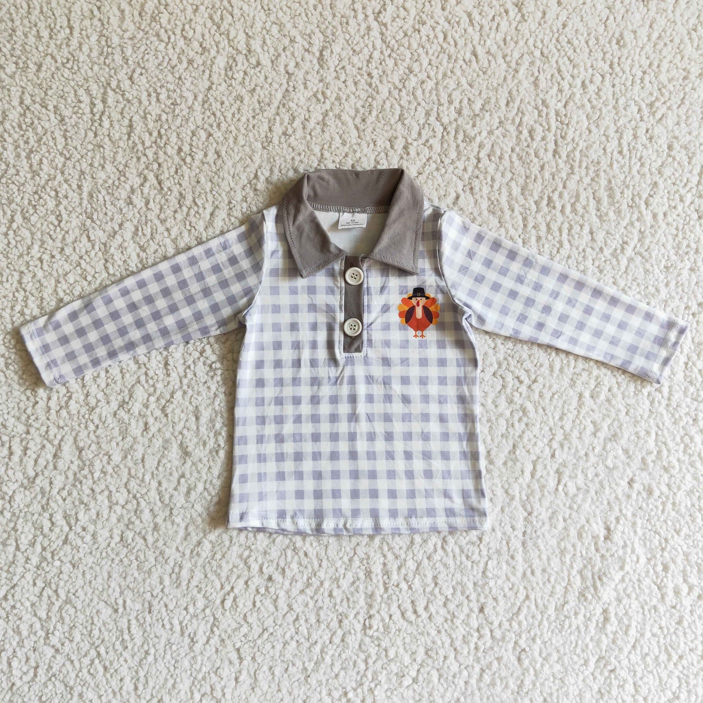 Thanksgiving Plaid Turkey Top