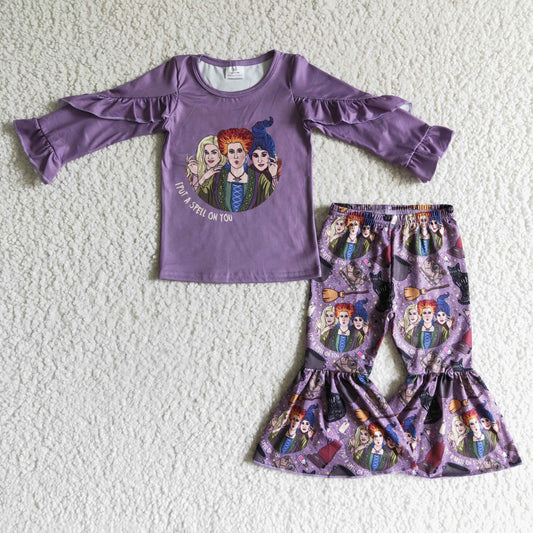 Halloween Purple Cartoon Girls Set