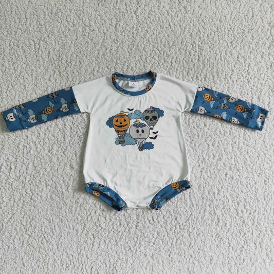 Halloween Blue baby long sleeves romper