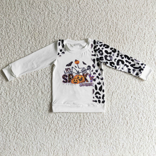 Halloween Leopard Pumpkin Shirt