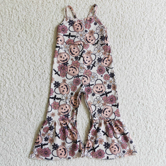 Flowers Pumpkin Jumpsuit